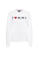 Tommy Logo Heart Sweatshirt Tommy Hilfiger bijela